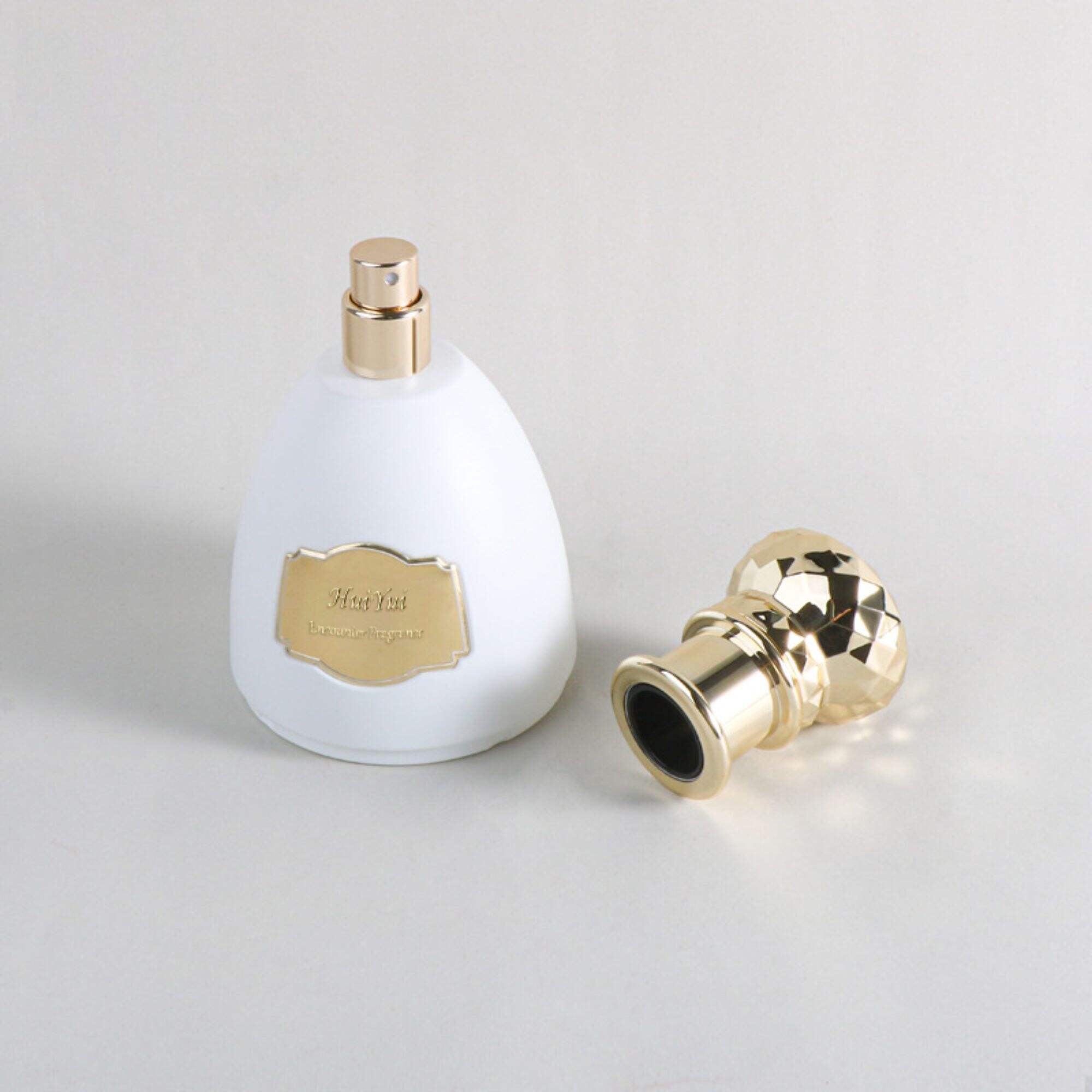 Weißer Krone-Deckel Parfumsprayflakon Vintage Miniaturparfumflakons HY-217