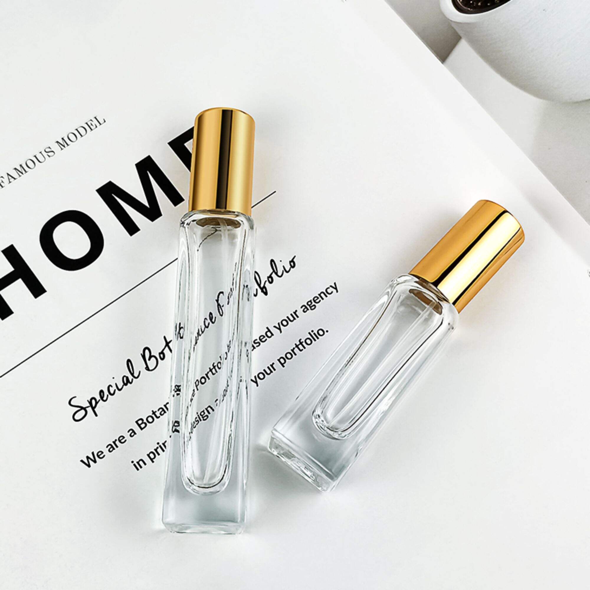 Schlanke Mini-Parfümflasche leer portabler Sprührohr HY-P314