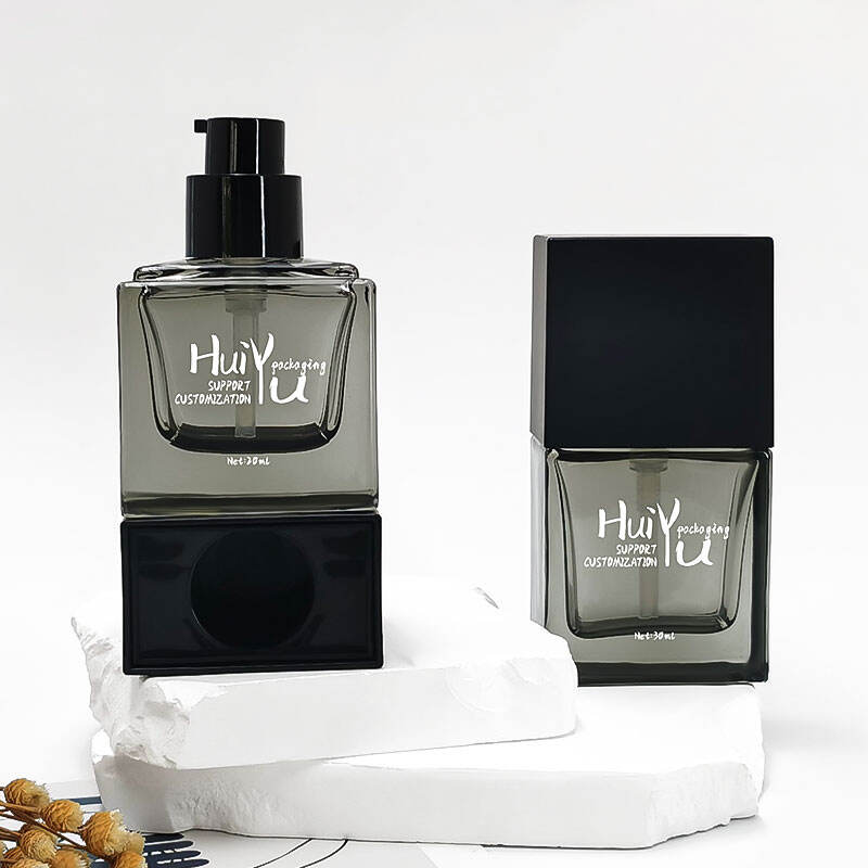 Newly Arrived Black Customized Luxury Cosmetics Spray Bottle  HY-1857
