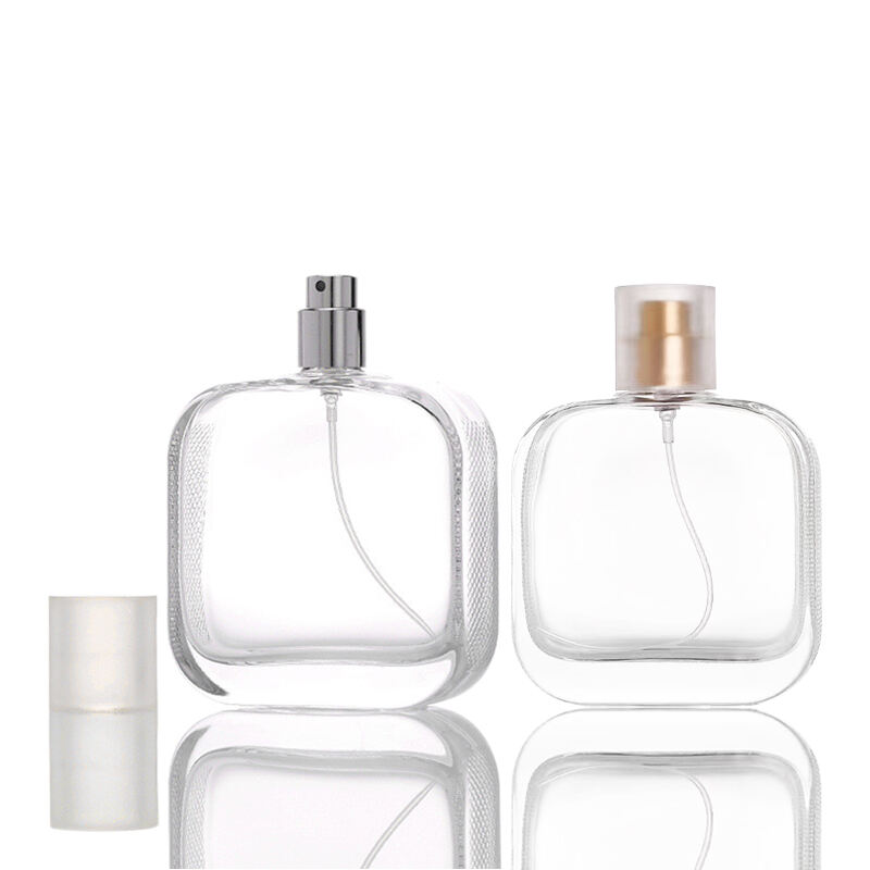 Leere Parfumflakons Quadratische Glas Fein-Sprühflasche HY-192