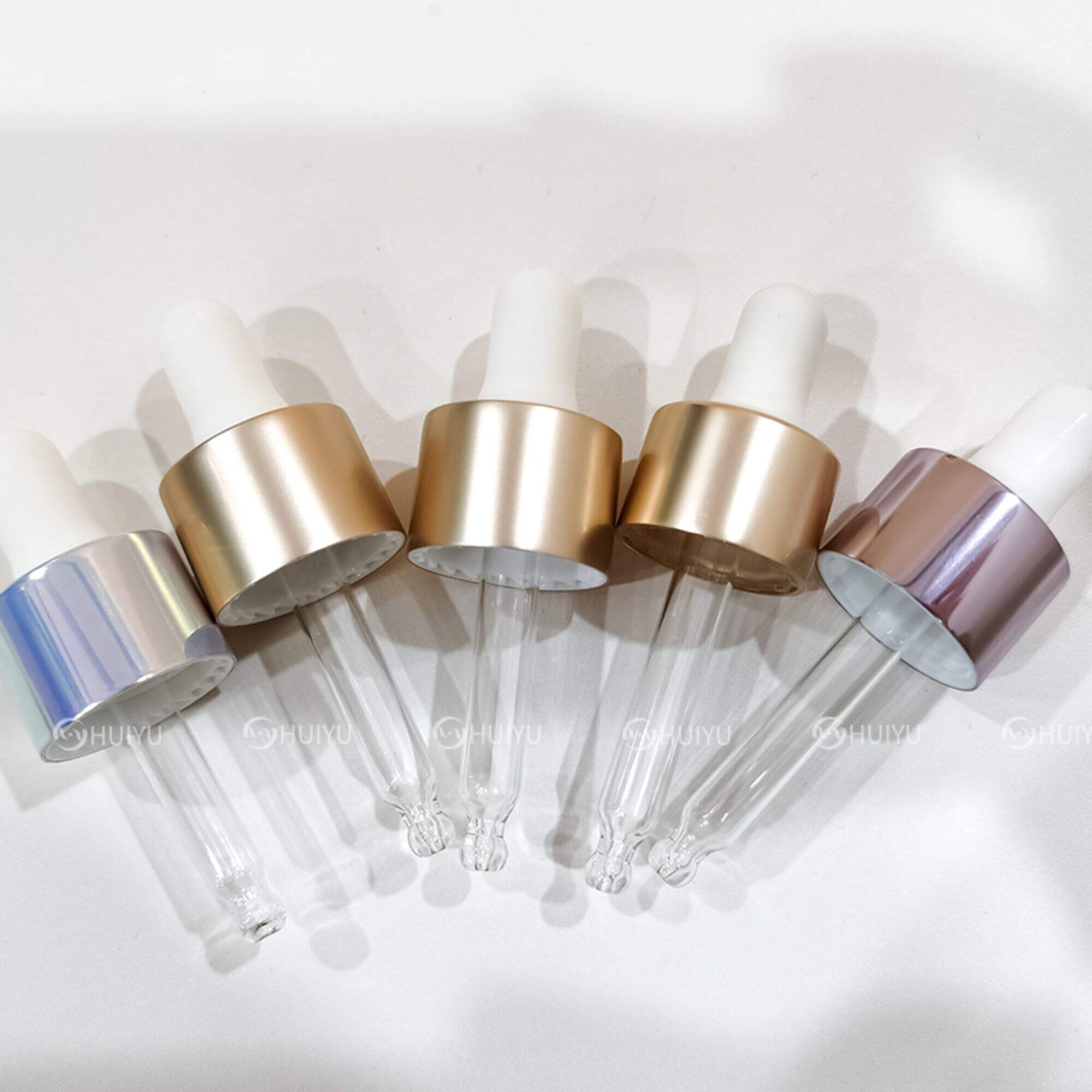 High end electrochemical aluminum dropper essential oil bottle HY-1810