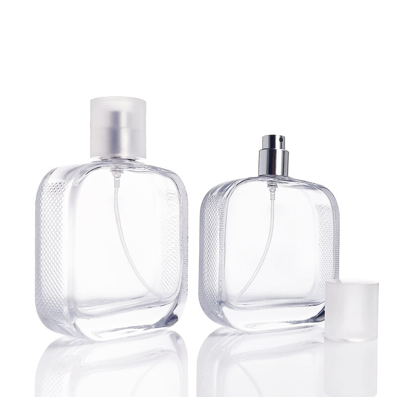Leere Parfumflakons Quadratische Glas Fein-Sprühflasche HY-192