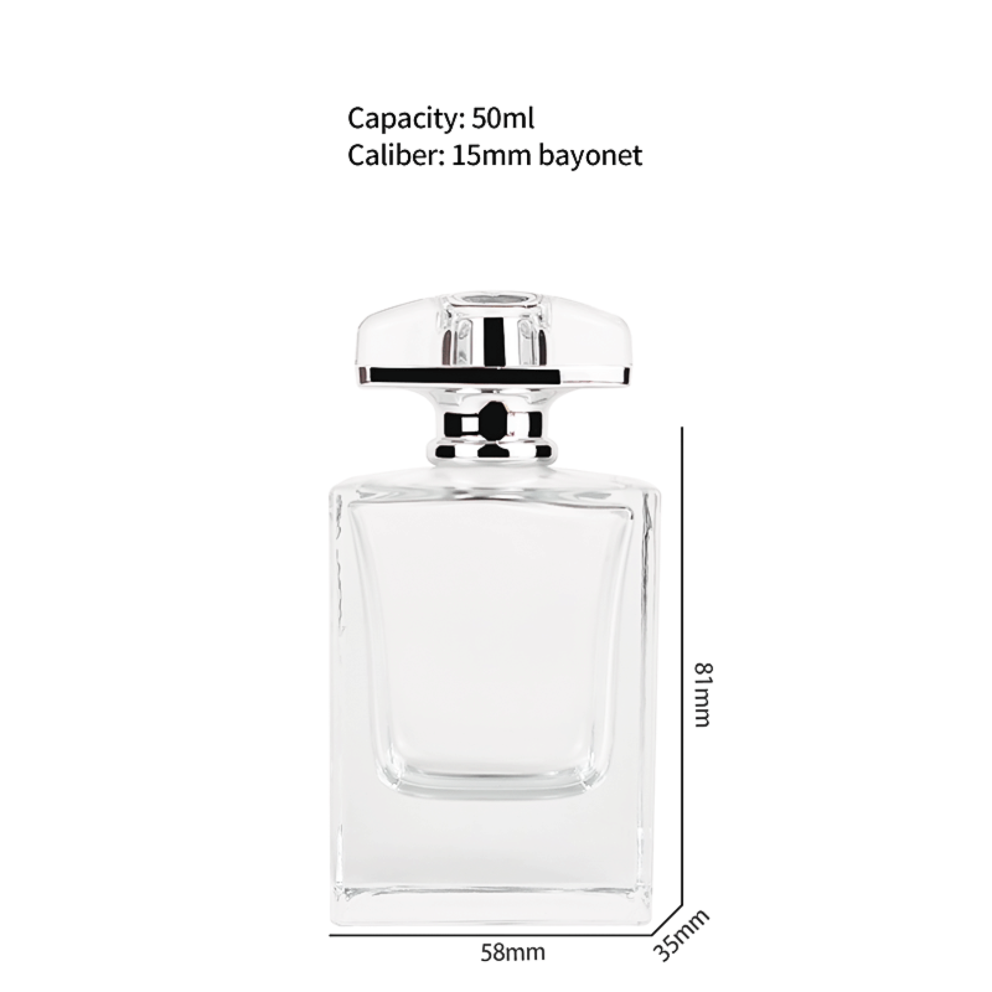 Beliebt Maßgeschneidert Parfum In Klarem Quadratischem Flakon HY-P322