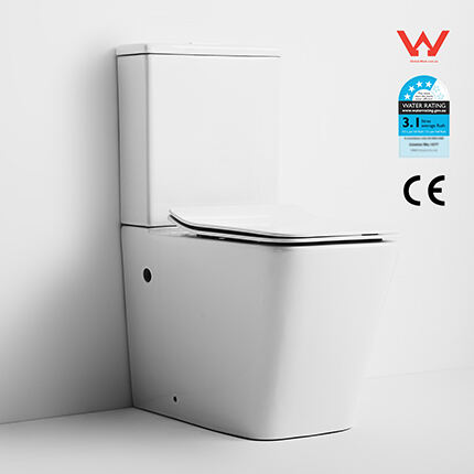 Watermark Australia Classic Ceramic House Bathroom P Trap Two Piece Square Water Closet Rimless Toilet