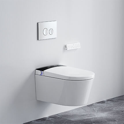 MB-07A Rimless smart toilet suite w/remote control gloss white