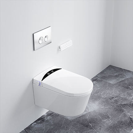 MB-09A Rimless smart toilet suite w/remote control gloss white