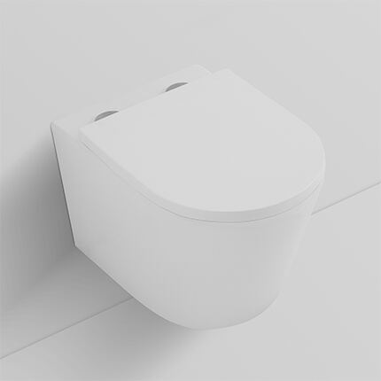 MEEKI MC-01 Watermark Australia Bathroom P-Trap Remless Surrounding Rinse Clean White Designer Wall Hung Tankless Toilet