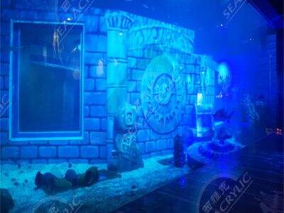 Las grandes vistas submarinas exigen láminas de acrílico con una distorsión óptica mínima