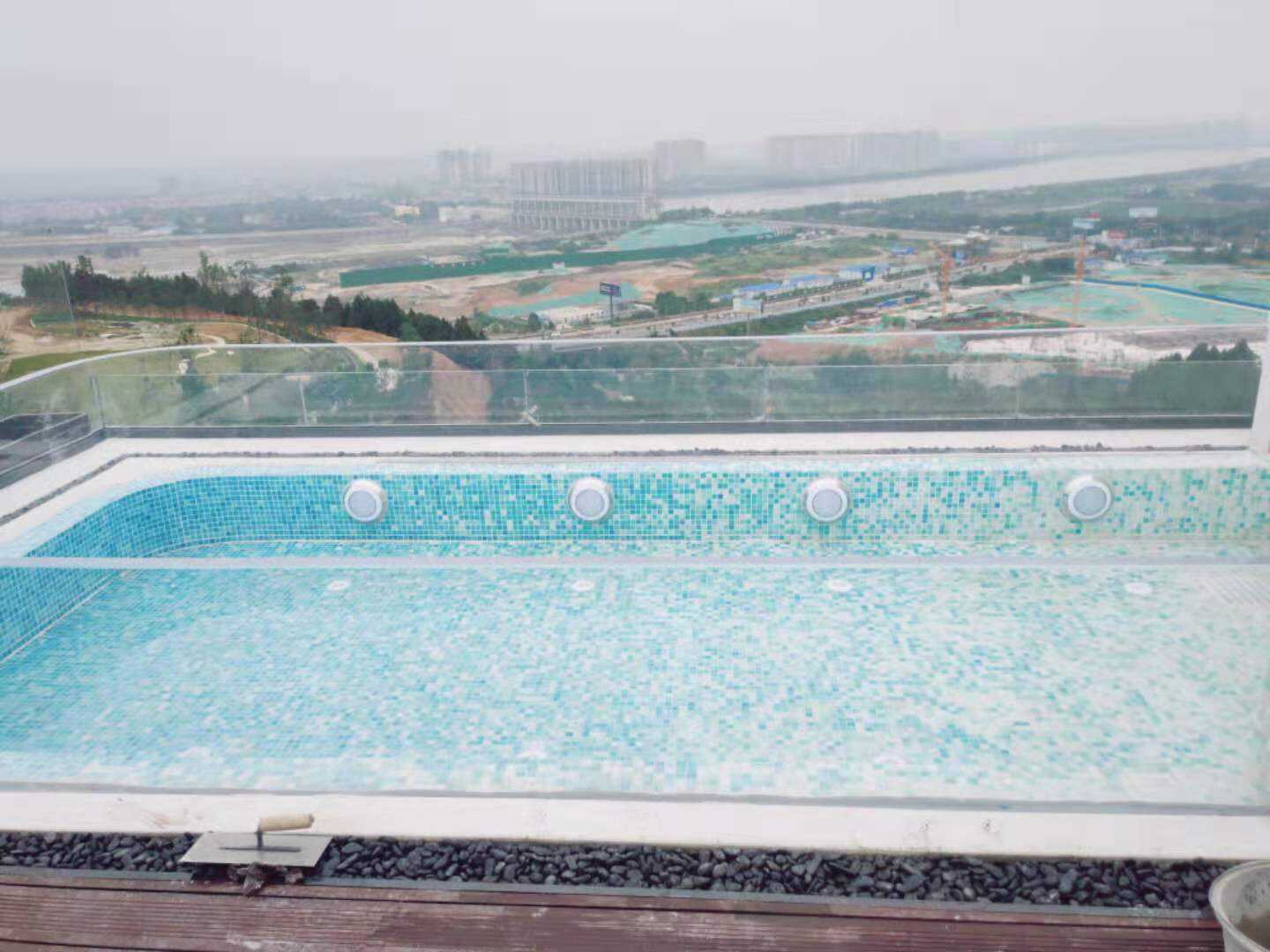 Outdoor swimming pool acrylic glass sheet panel project price details