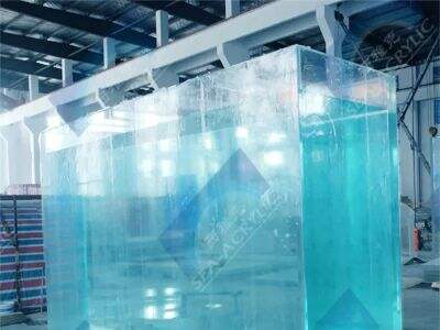 Protective film and custom crating prevent surface damage during international shipping