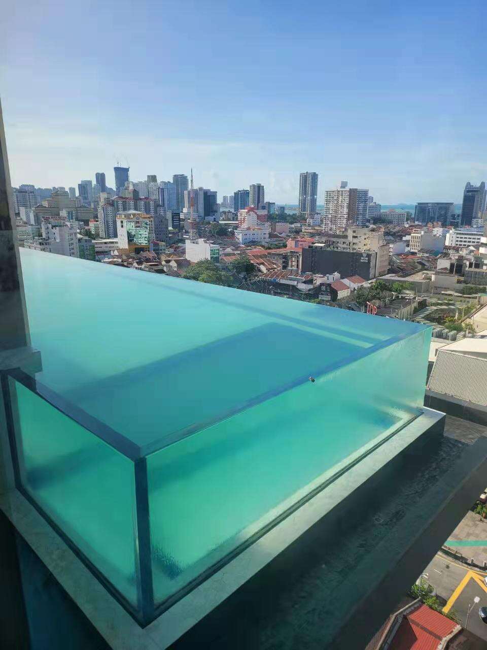 outdoor swimming pool acrylic glass sheet panel project price details