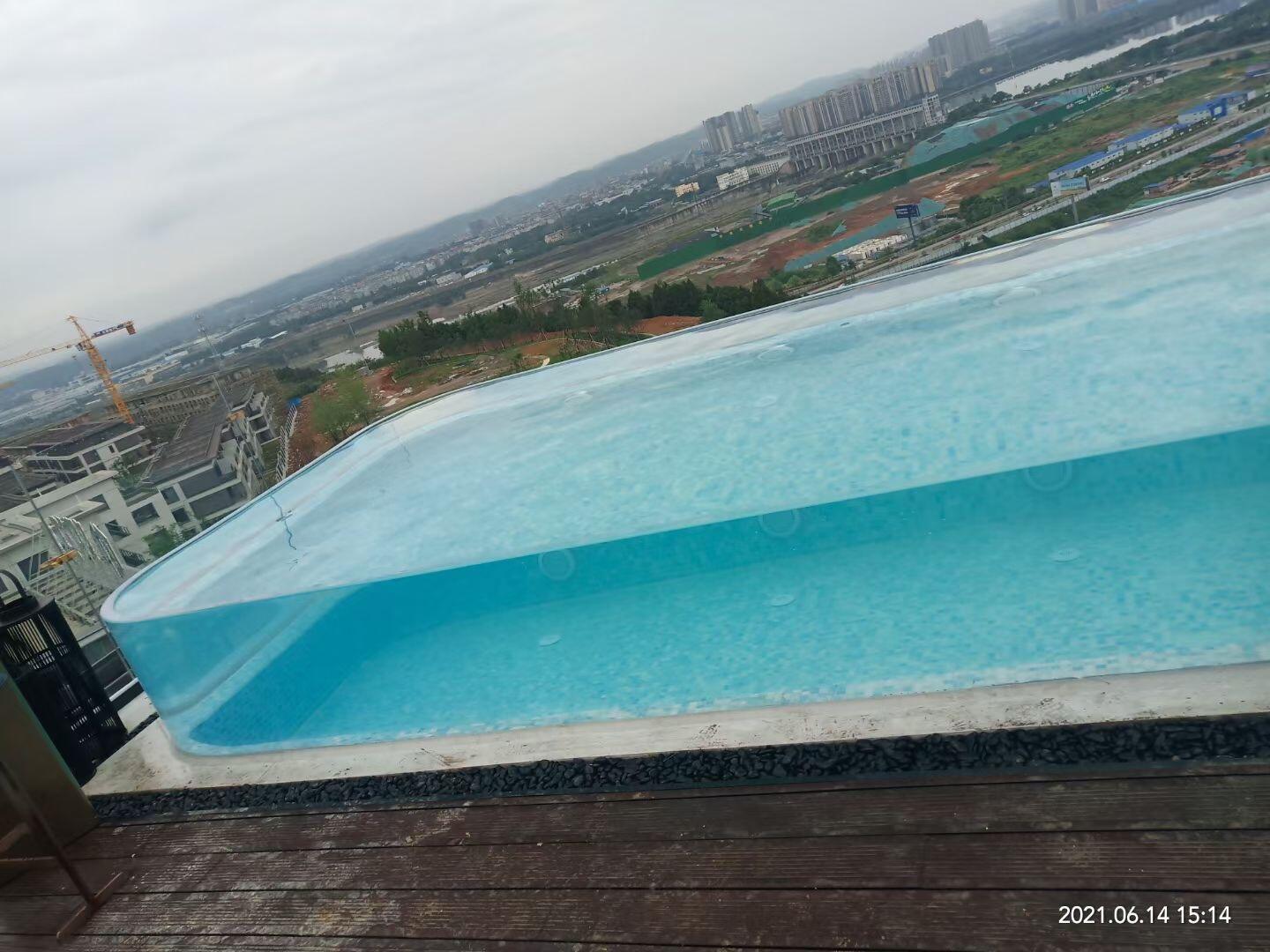 outdoor swimming pool acrylic glass sheet panel project price manufacture