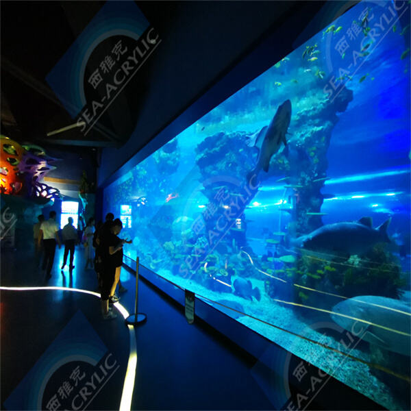 Watch your fish swim in style in a transparent acrylic fish tank.