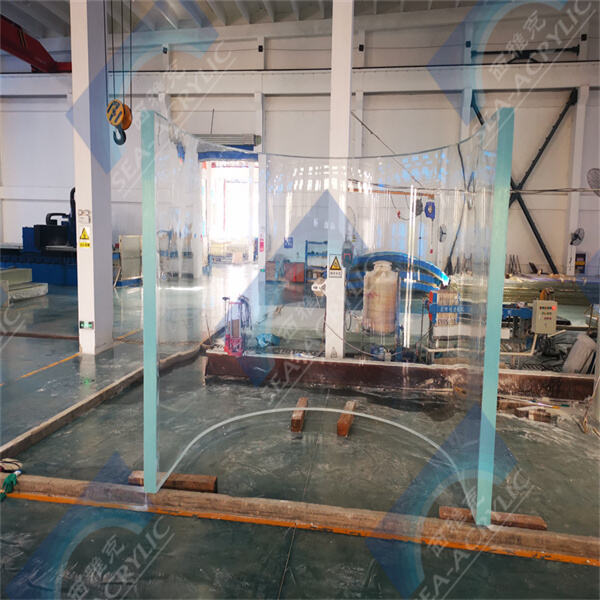 Glass acrylic table fish tank