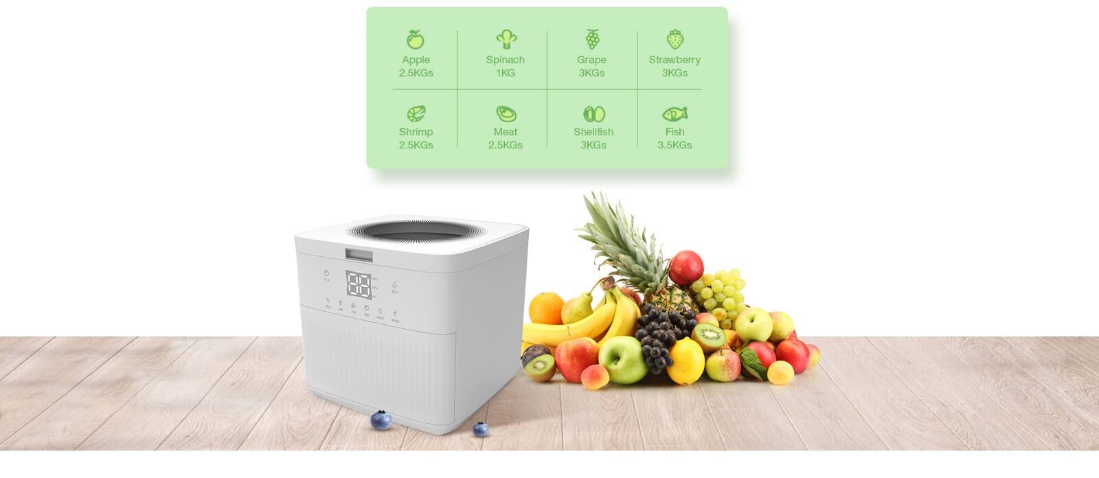 7.2L Fruit Vegetable Washing Machine For Home manufacture