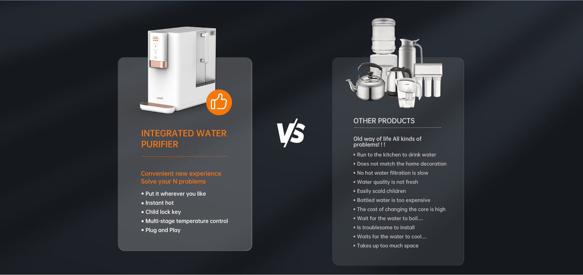 SJ100R-A02 Instant Hot Countertop RO Water Purifier Factory supplier