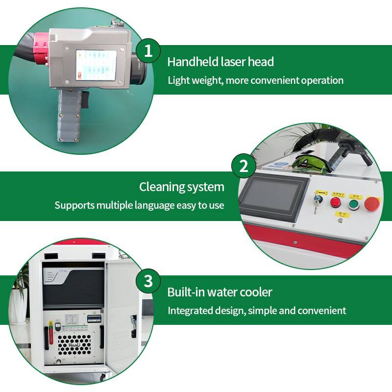 Máquina de limpeza a laser pulsado de 1000 W (7)