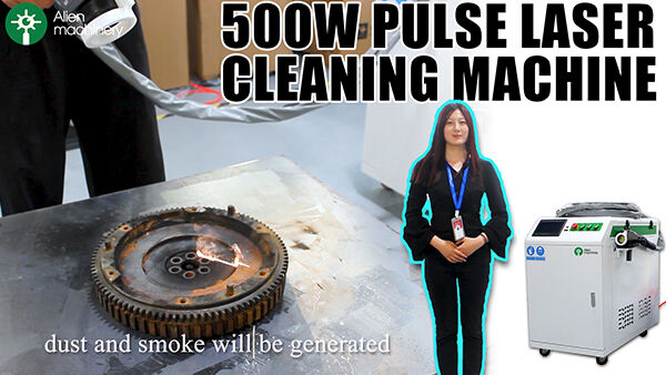 High speed laser cleaning machine pulse 500w rust removal machine