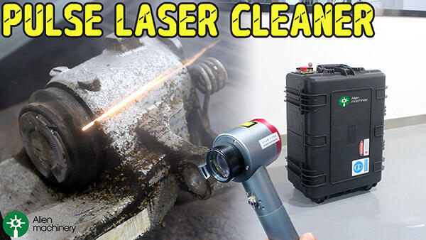 Máquina de limpeza a laser de pulso de 28 kg para malas pequenas