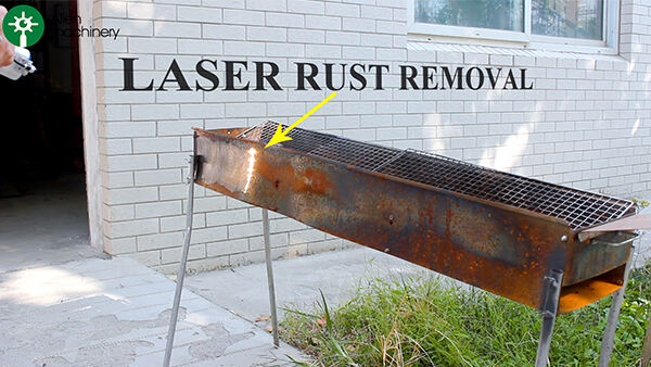 Máquina de limpeza a laser contínua para remoção rápida de ferrugem de metal