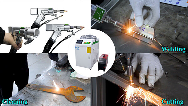 3 in 1 laser welding cleaning machine