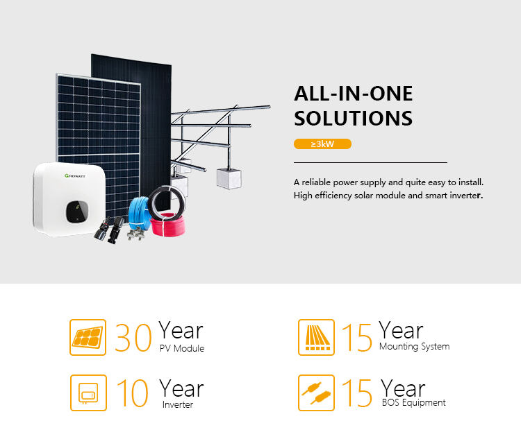 Ensemble complet d'énergie solaire photovoltaïque hors réseau, 15kw, 20kw, 30kw, 50kw, 100kw, hors réseau, systèmes d'alimentation domestique