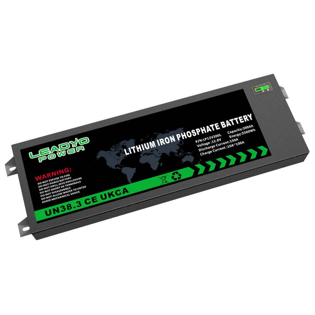 Ultra-thin 12.8V Lithium LFP 12V 200Ah LiFePO4 Battery Pack