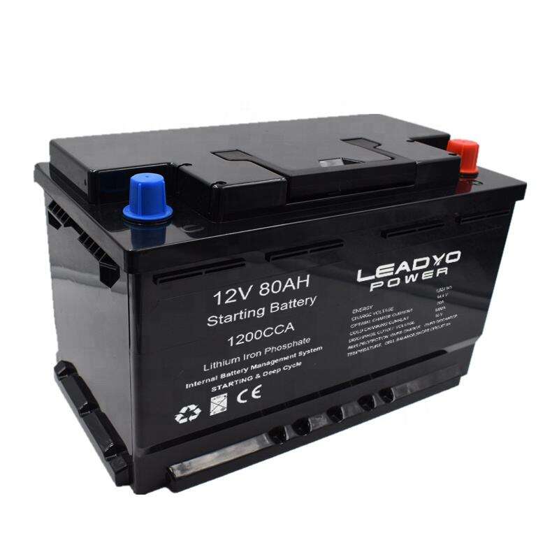 Powerful 12V 80Ah 1200A LiFePO4 Lithium Iron Phosphate Battery with CCA1200 for Car Audio