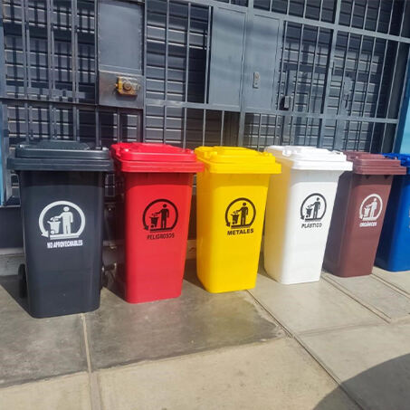 120L / 100L Wheelie Plastic Waste Bins