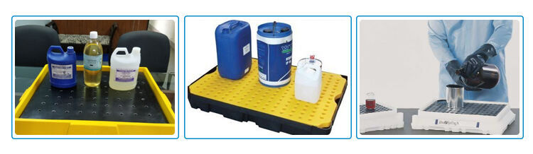 High Quality And Cheap Lab Tabletop Spill Deck Oil Spill Prevention Secondary Containment Tray Plastic Pallets factory