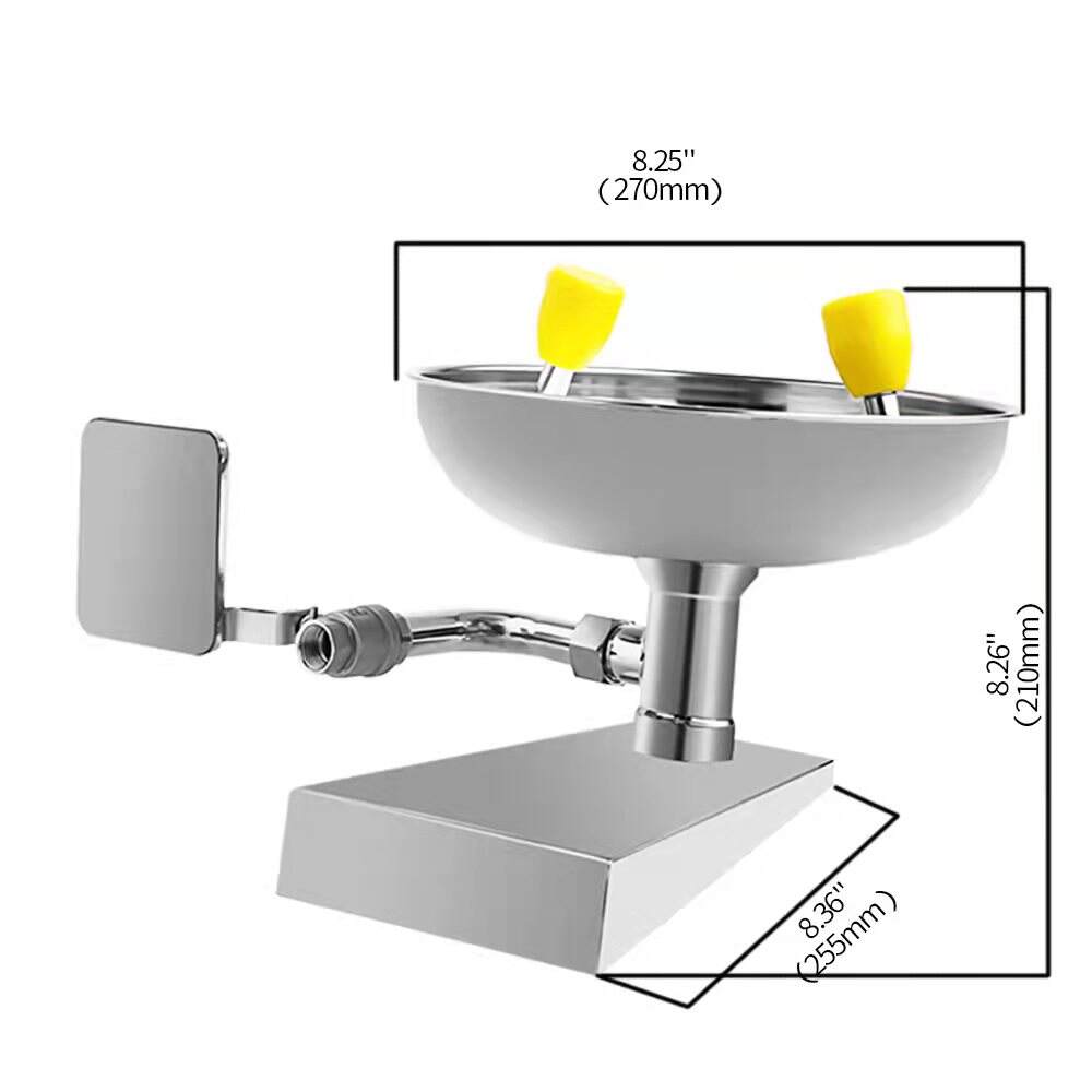 Wholesale Stainless steel ss 304 combination safety emergency eyewash shower with eyewash manufacture