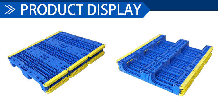 Heavy Duty 3 Runners Single Side Nestable Perforated Plastic Floor Stacking Splicing Pallet supplier