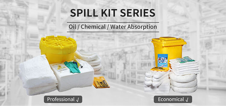 Manufacture Chemical Hazardous Material Spill Kit Safety environmental oil Spill containment Kit oil absorbent booms factory