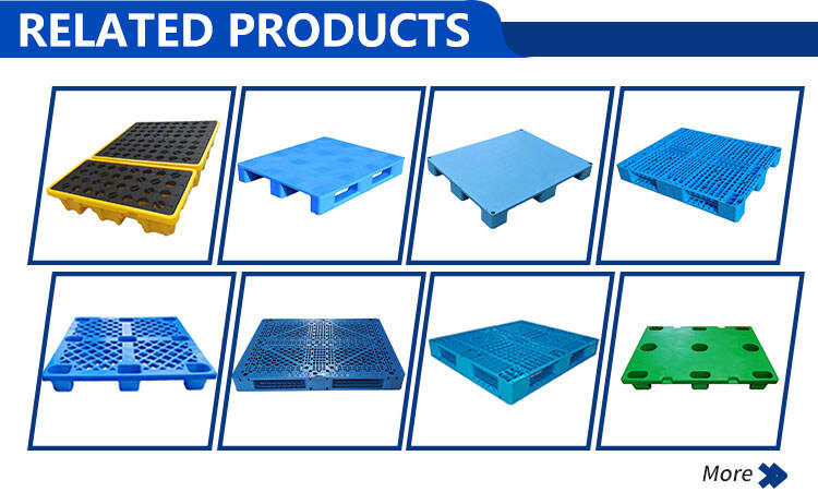 Heavy Duty 3 Runners Single Side Nestable Perforated Plastic Floor Stacking Splicing Pallet factory