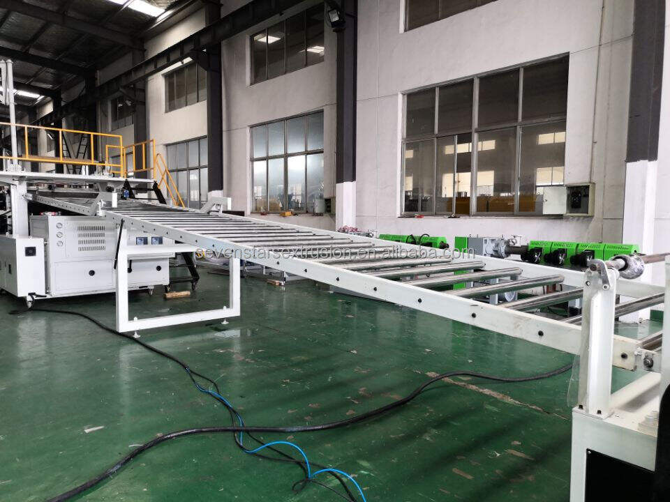 Plastic PVC Imitation marble wall panel sheet extruder making extrusion machine line supplier