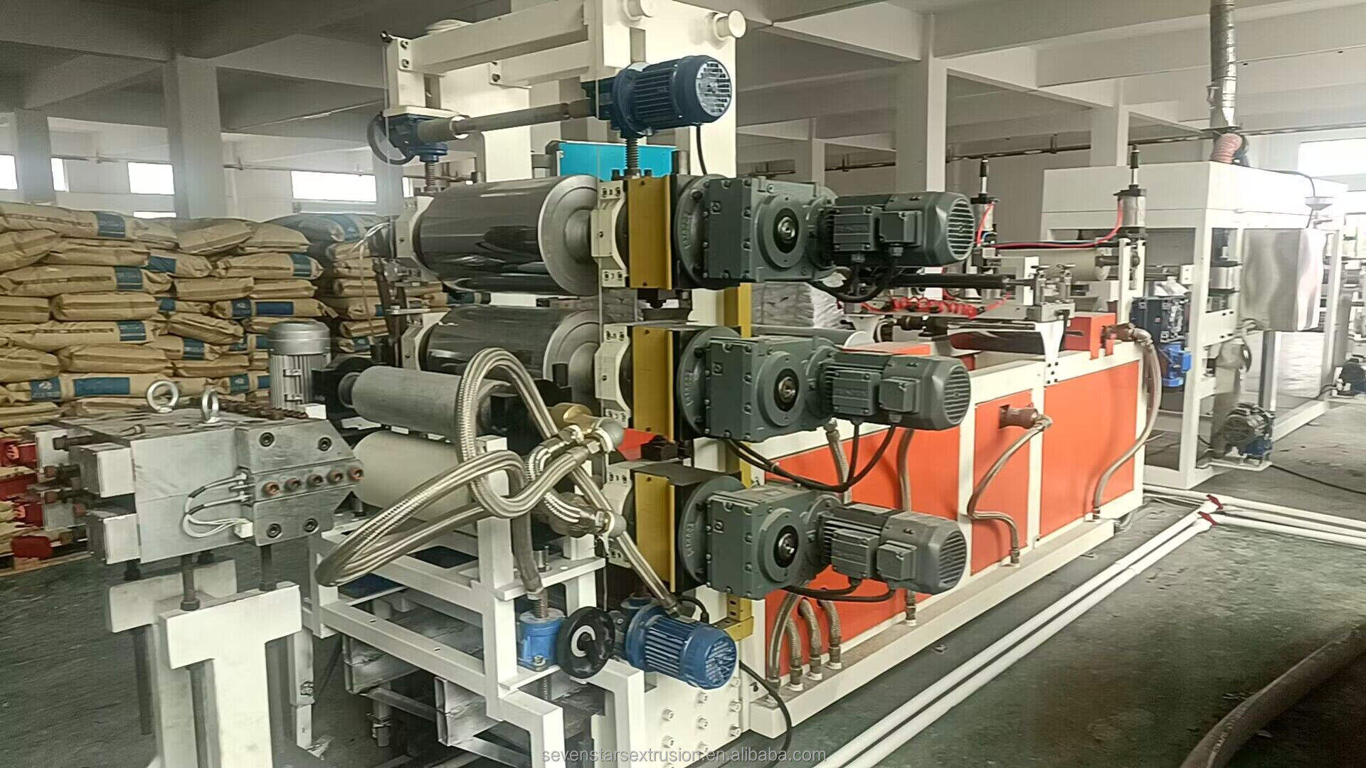 SEVENSTARS Three calendar PVC edge banding making machine manufacture