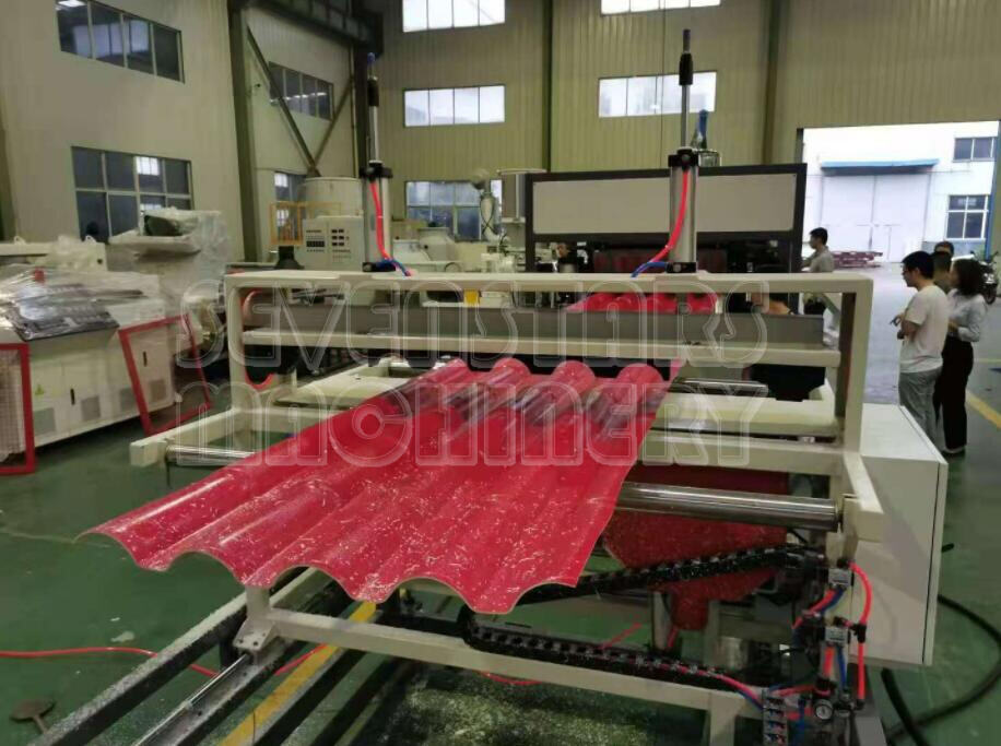 Roof Tile Making Machine PVC ASA Glazed Tile Production Line Plastic Sheet Plant Equipment Machinery factory
