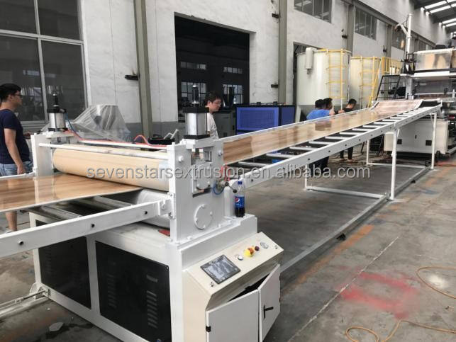 Plastic PVC Imitation marble wall panel sheet extruder making extrusion machine line manufacture