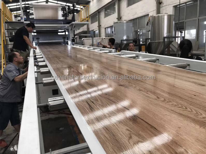 Plastic PVC Imitation marble wall panel sheet extruder making extrusion machine line manufacture