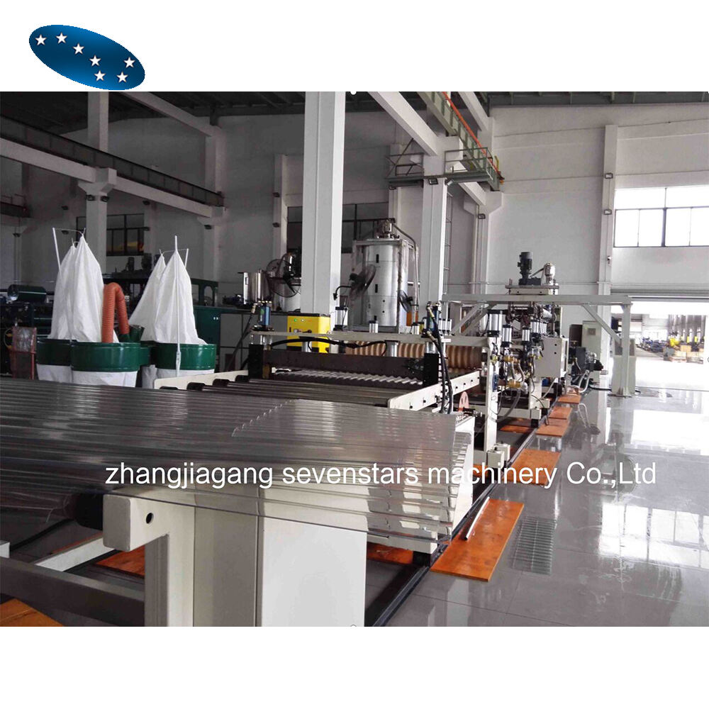 Sevenstars Customized PET Wave RoofingTransparent Panel Roofing Tile extrusion Line wave sheet Making Machine manufacture