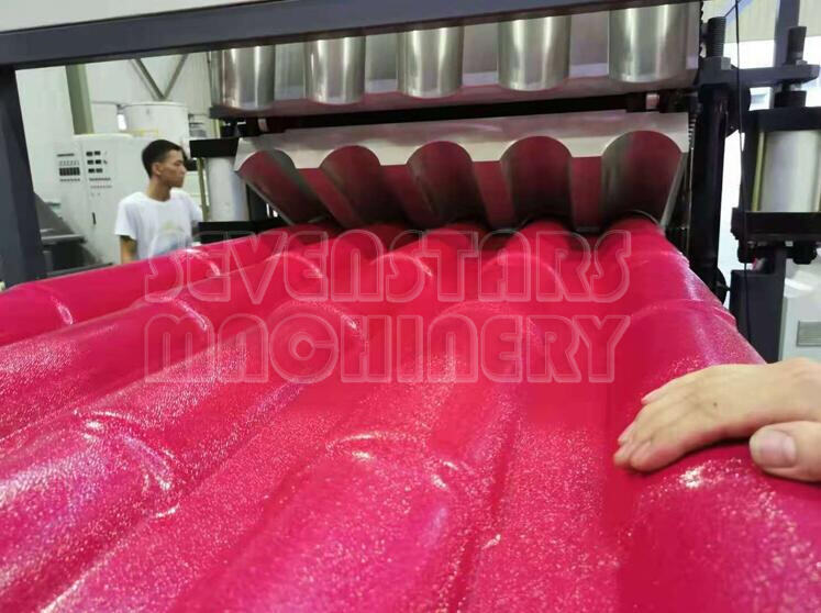 Roof Tile Making Machine PVC ASA Glazed Tile Production Line Plastic Sheet Plant Equipment Machinery factory