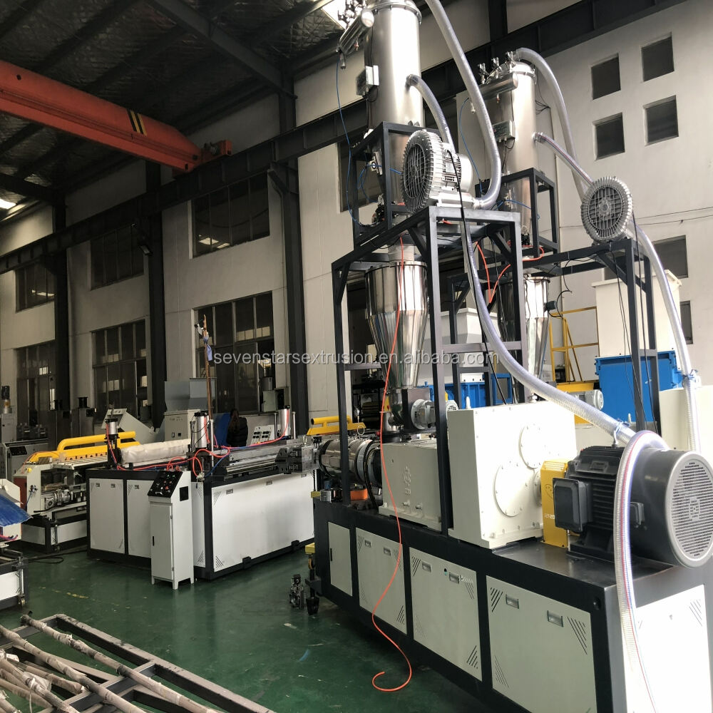 Sevenstars Roof Tile Making Machine PVC ASA Glazed Tile Production Line Plastic Sheet Plant Equipment Machinery supplier