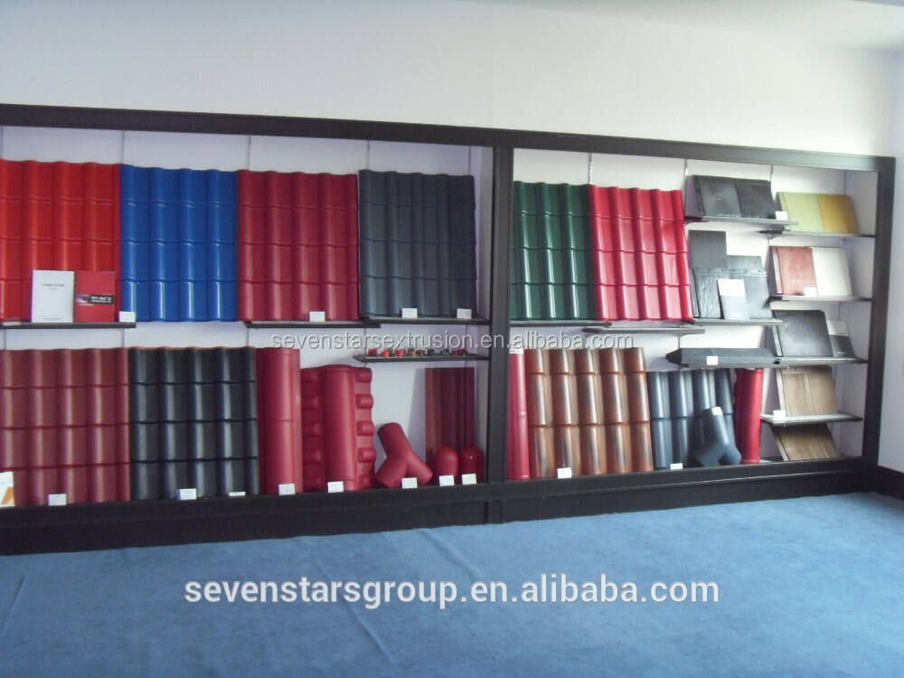 Sevenstars Roof Tile Making Machine PVC ASA Glazed Tile Production Line Plastic Sheet Plant Equipment Machinery supplier