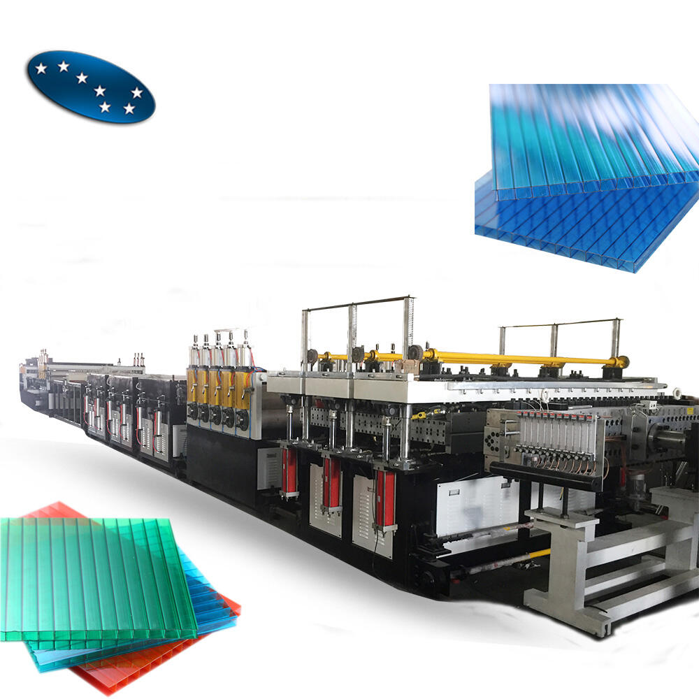 PC PP Corrugated Sheet Hollow Making Machine factory