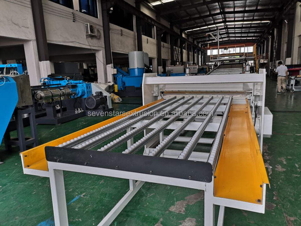 Plastic PVC Imitation marble wall panel sheet extruder making extrusion machine line supplier