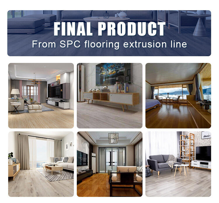 Multi-Layer SPC Flooring Making Machine/LVT Vinyl Plank Floor Production Line for Sale factory