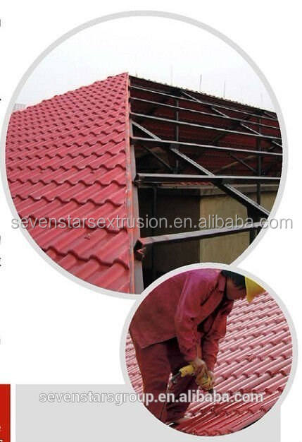 Sevenstars Roof Tile Making Machine PVC ASA Glazed Tile Production Line Plastic Sheet Plant Equipment Machinery details