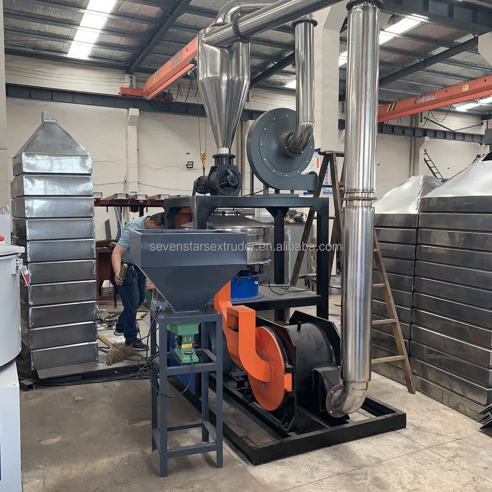 h waste plastic pvc scraps powder pulverizer miller from sevenstars machinery-4