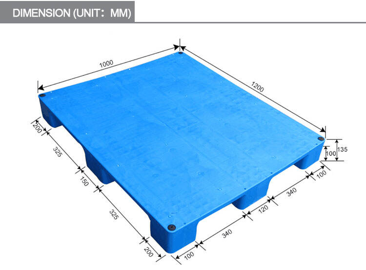 1200*1100*140 mm 4 way entry light duty flat toprack ໃຊ້ຫນ້າດຽວທີ່ມີເກົ້າຂາ Pallet Plastic ສໍາລັບການຜະລິດການນໍາໃຊ້ການໂອນຫນ້າດິນ