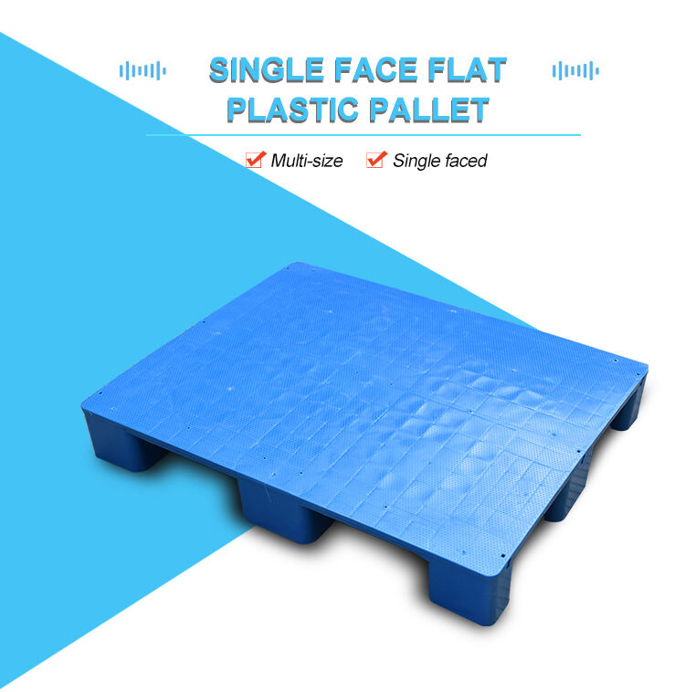 Eco-friendly Blue single face euro pallet plastic with made in china supplier